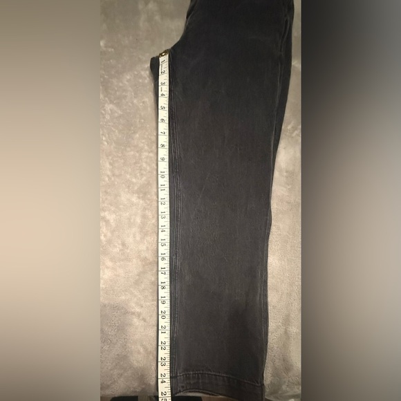 “We The Free” Womens Overalls Black Denim 100% Cotton Chore Work Bib Sz 28 - Picture 7 of 9